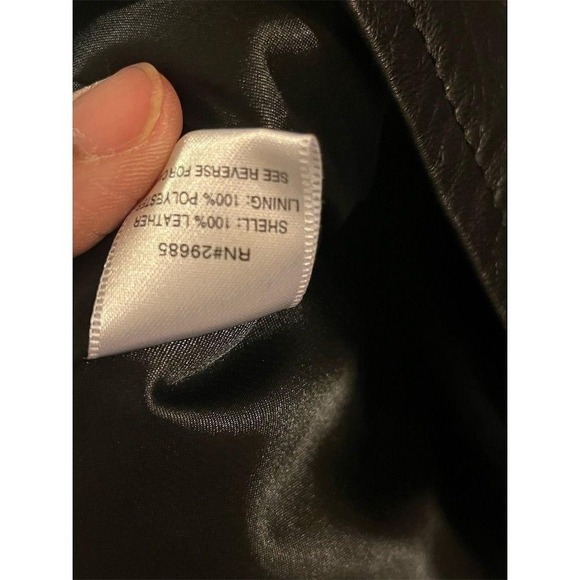 Pendleton Women's Vintage Black Leather Jacket Size S Outdoor Old Money Classic - Picture 11 of 12